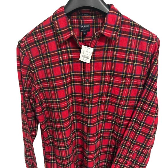 J. Crew Other - J Crew Classic Button Down Shirt Red Plaid Flannel Mens Size Large NWT